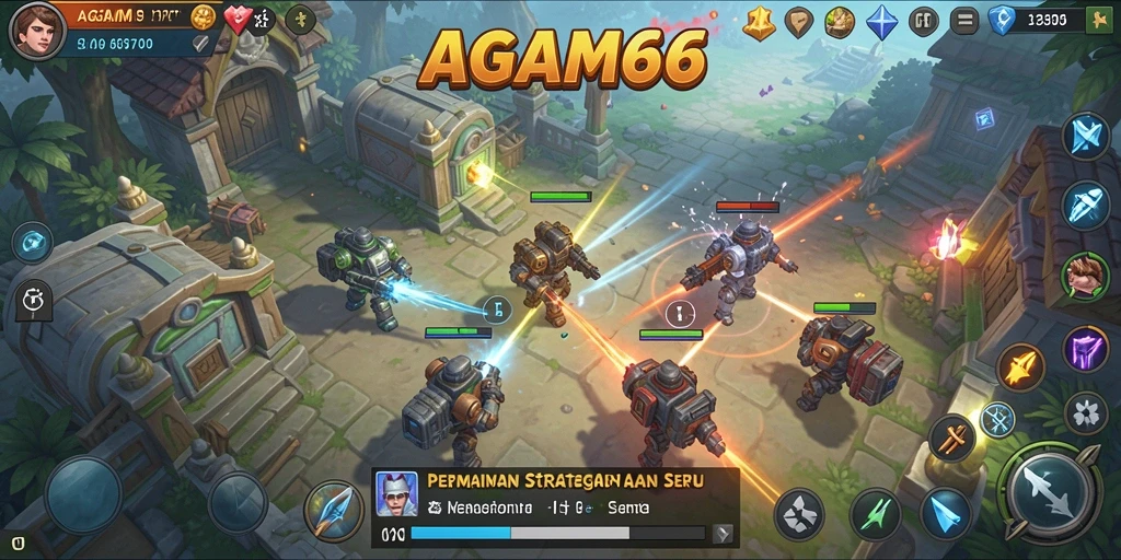 Tampilan gameplay seru dari AGAM66 yang penuh strategi.