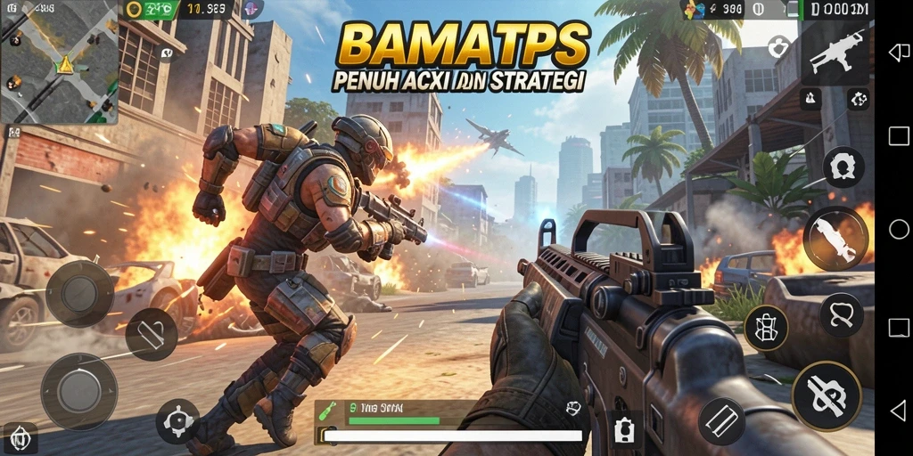 Gameplay BARA22 yang seru dalam pertempuran TPS.