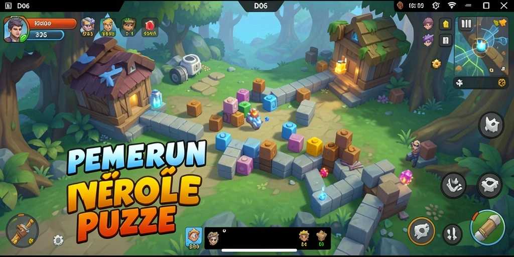 Screenshot gameplay D06 menampilkan tantangan Puzzle yang menarik.