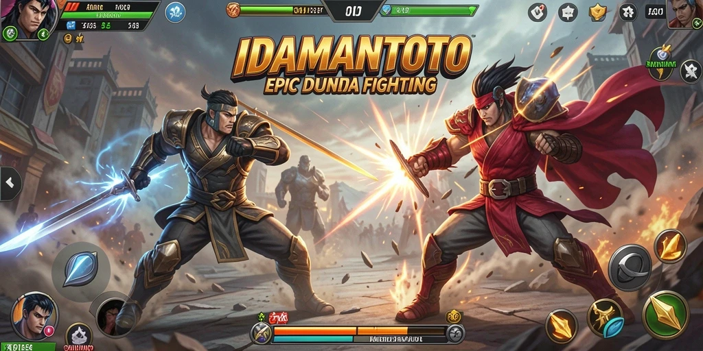 Tangkapan layar menampilkan karakter sedang bertarung dalam aksi dramatis.