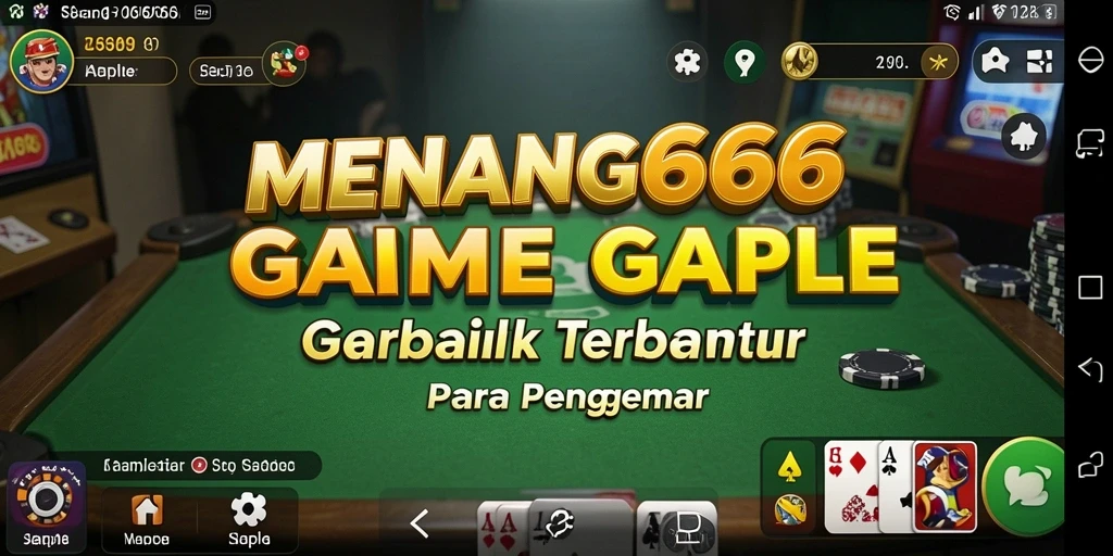 Tampilan mencolok dari gameplay Gaple di MENANG666