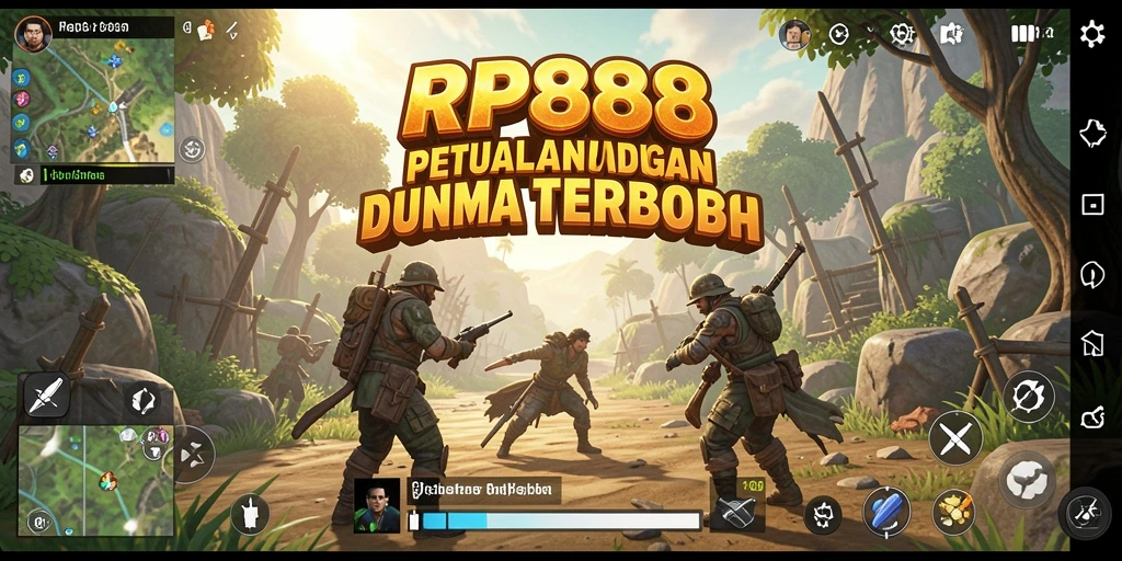 Tampilan menakjubkan dari dunia terbuka dalam RP888.