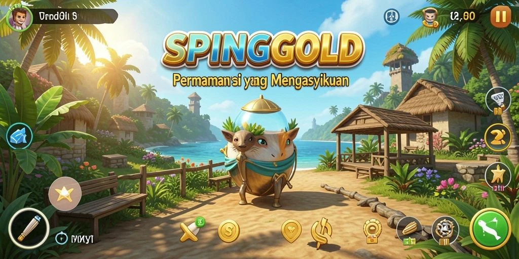 Tampilan menarik dari gameplay SPINGOLD yang mengasyikkan.