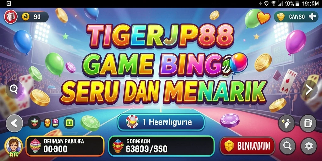 Tampilan gameplay seru dari TIGERJP88 dengan suasana Bingo yang menegangkan.